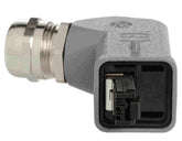 Harting Connector, IDC termination, angled, RJ45 CAT5 plug Harting